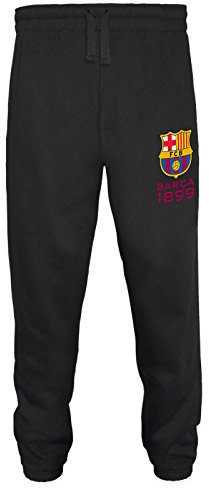 FC Barcelona - Herren Fleece-Jogginghose - Offizielles Merchandise - Geschenk für Fußballfans - Schwarz - XXL