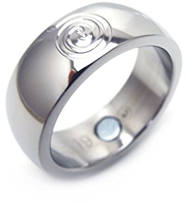 Feng Shui Energy Fortune Glücksring zur Förderung von Liebe und GLÜCK mit Neodym Magnet Energetix 4you Energiespirale Magnetring 1936-19