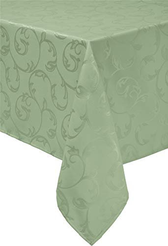 Erwin Müller Tischdecke Greven abwaschbar grün Größe 130x200 cm