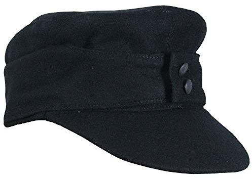 Epic Militaria Replica WW2 German Panzer M43 Field Cap Gr. 6 3/4, Schwarz