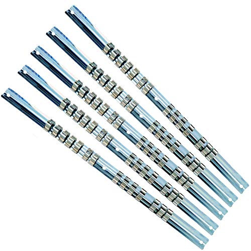 AB Tools 3/8 Drive Socket Rail Storage Holder Organiser Clips for 70 Sockets 5 Rails