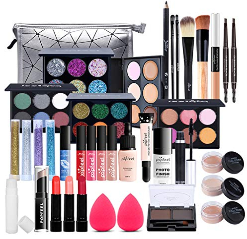 37St Schminkkasten Make-Up Set, Professionelles Kosmetische Schmink Set mit Lidschatten Lippengloss Rouge Concealer Usw, Multifunktions Kosmetik Produkte Set für Teenager-Mädchen Frauen#3