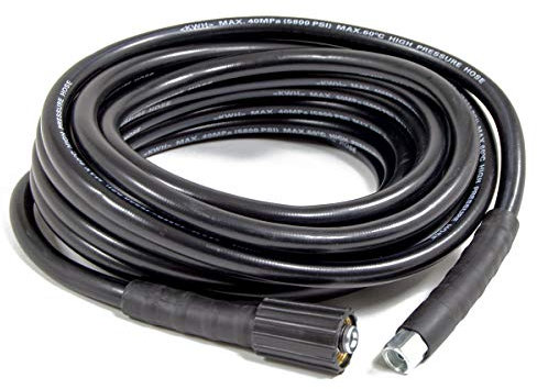 PowerKing 10m Rubber Hose Pressure Washer Attachment Long Replacement Spare Hose for PowerKing Mega Blaster Power Washers