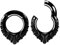 KOOBODY Ohrbügel Gewichte für gestreckte Ohrläppchen Edelstahl magnetische Ohrmessgeräte 2 g (6 mm) Ohrstöpsel Tunnel Piercing Schmuckset