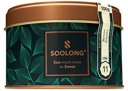 Soolong Nr. 11 Premium Ingwertee mit Zitronengras aus China - Belebend und kraftvoll - Nachhaltiger loser Tee - Dose 100g - Sense China