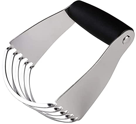 Dough Cutter Stainless Steel Pastry Cutter Baking Dough Blender with Nonslip Handle for Flavor Cream Buffer Pasta Pie Crust and Cake
