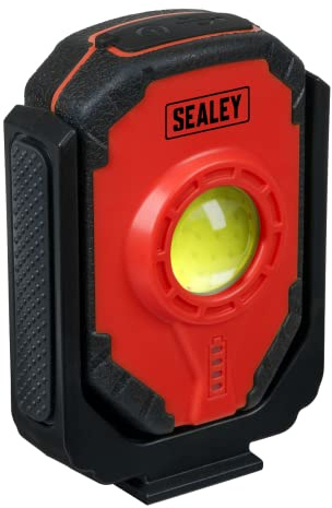Sealey Rechargeable Worklight 15W COB - LED315, Black/Red