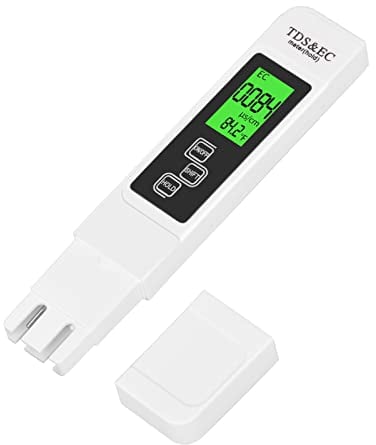 TDS Messgerät für Trinkwasser, 3 in 1 Digital Wasserqualität Tester, EC Temperatur Messgerät für Trinkwasser Pool Aquarium Fischteich Schwimmbad