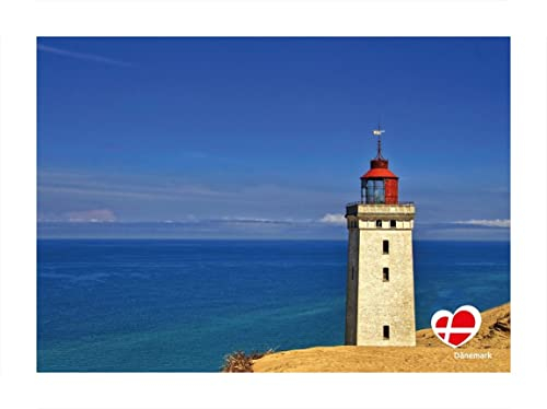 Generisch Postkarte Leuchtturm Rubjerg Knude 14,7 x 10,4 cm Fotokarte Dänemark GPK 659