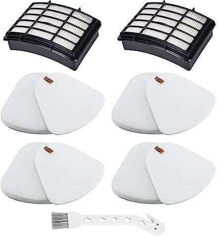 JYAILIFES CU510 Filter Replacement for Shark CU510 Stratos Ultralight Corded Stick Vacuum 2 Filters+4 Foam Felt Filters