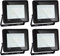Daromigo LED Strahler Außen 4 Stück 50W LED Strahler， LED Scheinwerfer,Superhell 4250LM LED Scheinwerfer außen,3000K Warmweiß IP65 Wasserfest Außenstrahlerfür Hinterhof，Flur，Garage