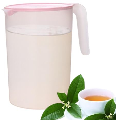 Generic Jarra de plástico de 2 litros con tapa, a prueba de fugas, resistente al calor, jarra de agua, jarra de agua, jarra de agua con boquilla en forma de U, LK1YOL5GGHR0HAET1PA6