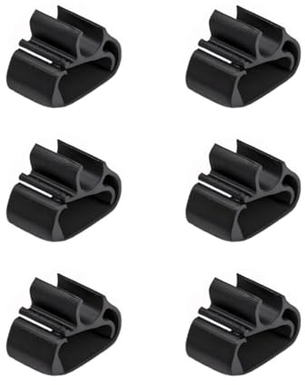 6 Clips für Scheibenwischerarme für Peugeot 3008, 5008 & C5, DS7 - Robuste Befestigungsschellen für Scheibenwischer-Schläuche - Wischerblattzubehör Schlauchwaschanlage Wartung Pflege