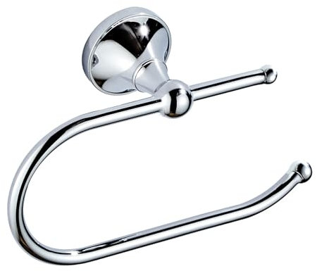 Celbon Sliver Chrome Toilet Paper Holder Wall Mounted Antique Brass Toilet Roll Holder 18.5cm/7.28‘’ Towel holder for Bathroom or Kitchen Room (Silver)