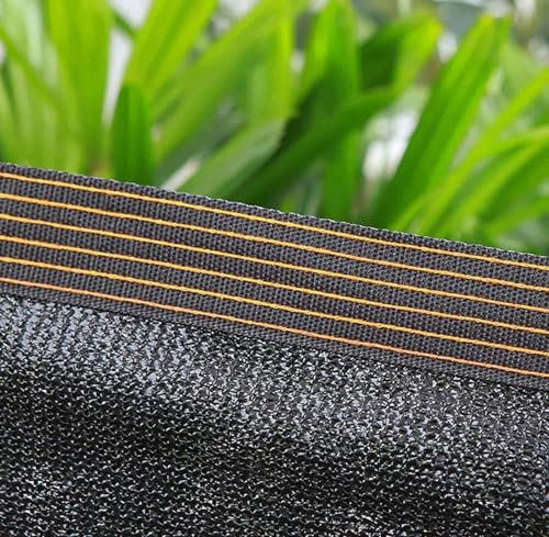 AuMarndi Rete Ombreggiante per Orto 40% Vela Ombreggiante Protezione Privacy Tessuto Permeabile 90% Protezione UV Tessuto Ombreggiante Traforato per Balconi Terrazza Pergola Giardino,black-2x2m