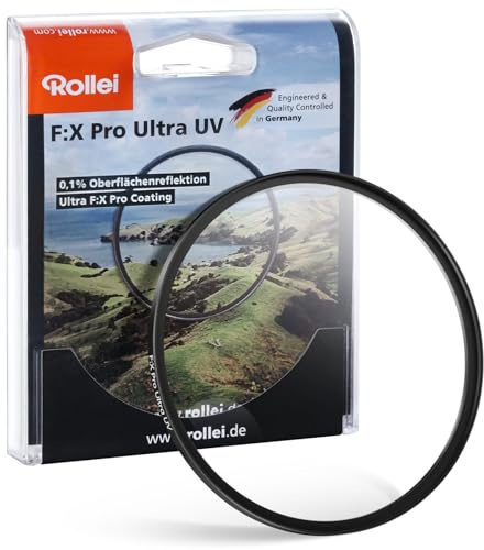 Rollei F:X Pro Ultra Rundfilter UV-Filter 72 mm Schutzfilter Ultraviolett | Filter 99,9% Lichtdurchlässigkeit 36 Schichten Spezieller Beschichtung Schraubfilter für 150-Megapixel-Hochleistungskamera