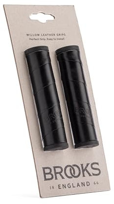 Brooks England Willow Ledergriff für Urban und Trekking Bikes, schwarz