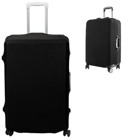 Suitcase Cover Luggage,Black Elastic Suitcase Covers Protectors,Luggage Covers for Suitcases,Dustproof Trolley Baggage Protector for 26-29 Inch Suitcase