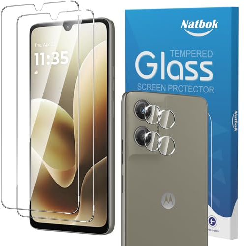 Natbok 2+2 Stück Schutzfolie für Motorola Moto G06 / G06 Power 6,88 Zoll mit Kamera für Panzerglas, Ultra-klar Schutzfolie, 9H Härte, Ultrabeständig, Anti-Kratzen, Anti-Bläschen Displayschutzfolie
