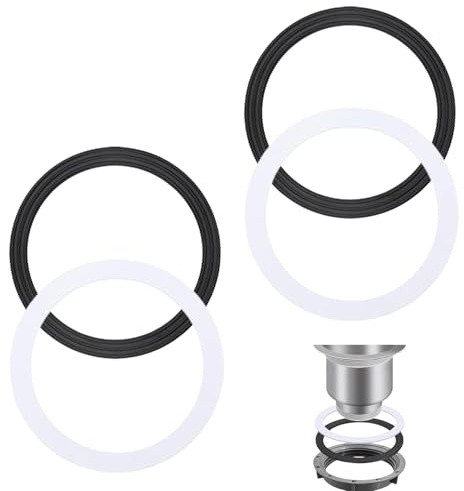 4 Stück 110 mm Waschbecken O-Ring, Dichtungsring, Dichtungen für Siebkorbablauf, Flachdichtung für 110mm Spülenserie, Küchen Ablaufventil, Gummi-Dichtung, Abflussstöpsel