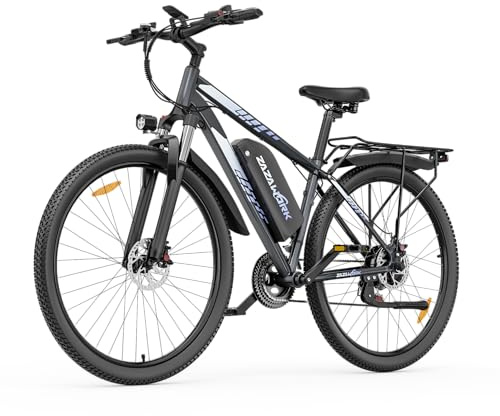 WITAMBIKE 29 Electric Mountain Bike for Adults, 250W Motor & 48V 18.6Ah Battery, 21-Speed Off-Road E-Bike, 75Nm Torque, Mechanical Disc Brakes, 130kg Max Load, Grey