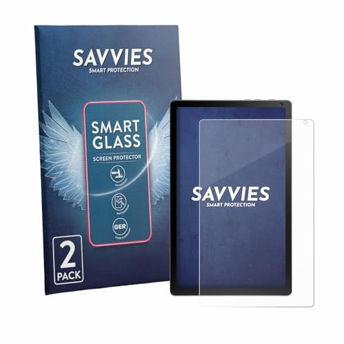 Savvies 2 Stück Panzer Schutz Glas für Yicty KB1004 9H Schutzfolie, Glas-Folie, HD Klar, Blasenfrei, Anti-Fingerabdruck, Stoßfest, Displayschutz