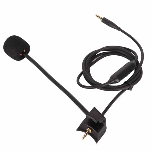 KUIDAMOS Câble Micro Boom pour QC45 avec Conception de Réduction du Bruit pour les Jeux et les Podcasts 1,2 M/3,9 Pieds en Cuivre sans Oxygène