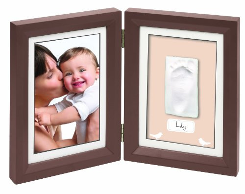Baby Art 34120107 - Print Frame, Bilderrahmen für Hand- oder Fußabdruck, braun