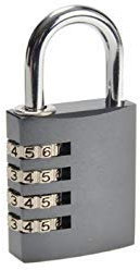 AP Motor Store abu14540rc 145/40 Aluminium Kombination Vorhängeschloss, zufällige Farbe, 40 mm