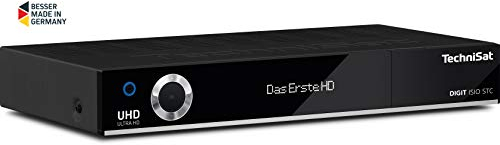 TechniSat Digit ISIO STC UHD Receiver (4K Twin Tuner, Sat DVB-S/DVB-S2, Kabel DVB-C, DVB-T2 HD, Smart TV, App Steuerung, PVR Aufnahmefunktion, WLAN, LAN, CI+, USB 3.0) schwarz