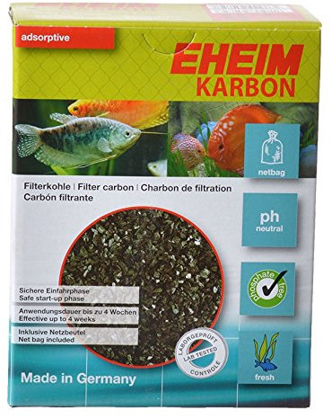Eheim Karbon Filter Carbon with Net Clear Adsorptive Aquarium Water 1 Liters