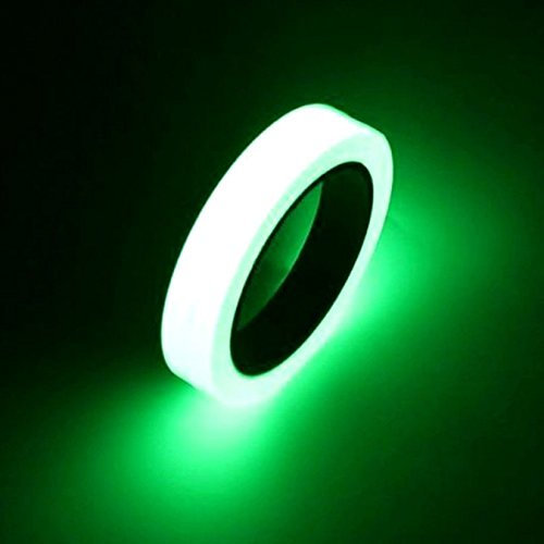Cinta adhesiva fluorescente Uooom, cinta luminosa, impermeable, brilla en la oscuridad de la noche, cinta de seguridad verde., Verde, 20mm*3m