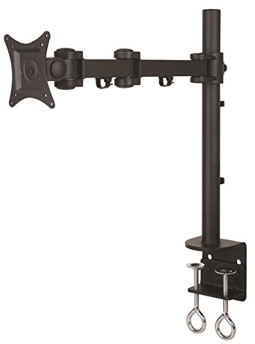 NEG Profi Universal Monitor-Tischhalterung Visoflex VF352B (schwarz) schwenkbar, neigbar, höhenverstellbar und drehbar (Pivot-Funktion), VESA 75x75, 100x100 und bis 10kg belastbar