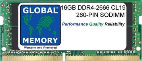 Global Memory 16GB DDR4 2666MHz PC4-21300 260-Pin SODIMM Speicher RAM für 27 Zoll Retina 5K iMac (2019/2020)