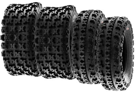 SunF A027 21x7-10 & 20x11-9 XC ATV UTV Quad Reifen Sportreifen Stollenreifen 6PR TL 35J E4, Satz von 4 Stück