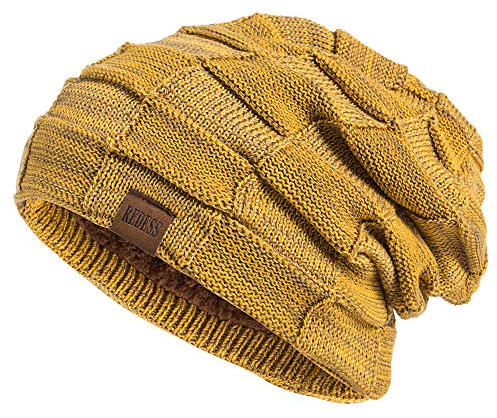 REDESS Beanie Mütze für Herren und Damen Winter Warme Mützen Stricken Slouchy Thick Skull Cap