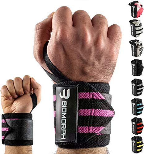 BIOMORPH Profi Handgelenk-Bandagen 54cm für Fitness, Bodybuilding, Kraftsport & Crossfit I Wrist Wraps für Frauen & Männer