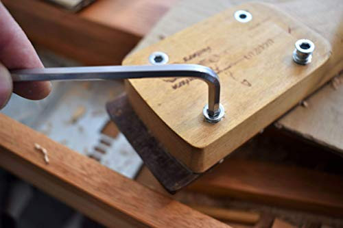 Fixation super stable du manche de guitare/basse : vis avec manchons pour Strat, Tele et basse, (couleurs : Noir ou Argent)