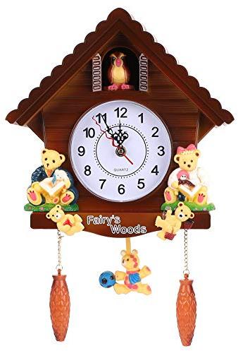 Nimomo Wanduhr - Kuckucksuhr Baumhaus Wanduhr Kunst Vintage Dekoration für Zuhause