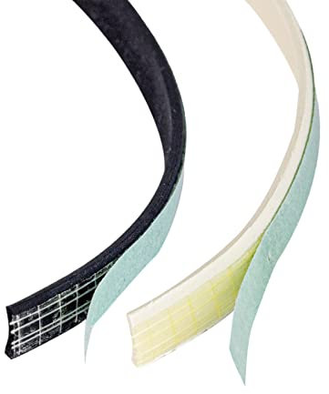 DQ-PP Fensterdichtung – 5 Meter – Schwarz – selbstklebend – Profil I – Dichtband Dichtungsband – klebend Isolierband Klebedichtung Gummi Fensterdichtband