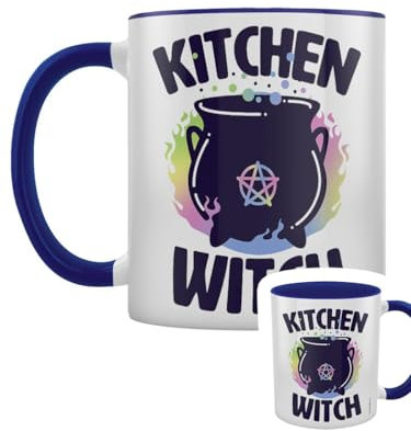 Grindstore Kitchen Witch Tee- und Kaffeebecher, zweifarbig, Blau