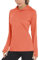 MAGCOMSEN Laufshirt Damen Langarm Sommer UPF 50+ Langarmshirt Sonnenschutz Shirt Basic Trainingsshirt Running Longsleeve, Orange L