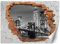 Feeby Papier Peint Intissé Trou dans le mur 150x105 cm noir et blanc XXL Moderne Décoration Murale Tableaux Muraux Déco Tapisserie pour Salon Chambre à coucher Bureau Pont de Brooklyn New York