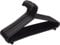 Straame Black Plastic Hangers with Hooks - Adult Premium Clothes Hangers - Thick, Strong & Space Saving Plastic Coat Hangers Shirt Hangers for Adult Everyday Use & Closet Organization (Pack of 25)