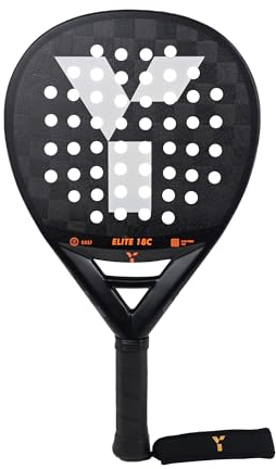 Y 1 Pala Padel Panna Elite, Pala de Padel, Fibra de Carbono 18k, Pala de Padel, Textreme, Gama Superior, Raqueta para Adultos, Raqueta para Niños, Equipamiento Infantil