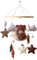 TROYSINC Tiere Mobile Baby Windspiele, Miniatur-Bär Elefant Mobile Baby Holz mit Filzbällen, Mobile Baby Mädchen Bettglocke Anhänger für Babybett Jungen und Mädchen (#A)