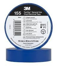 Temflex Cinta Aislante 19mmx20m. Azul