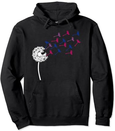 LGBT Bisexuelle Bi Pride Pusteblume Uhr LGBTQ Pride Flagge Pullover Hoodie