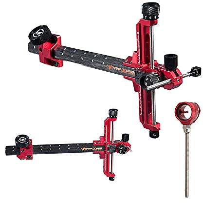 surwolf Recurve Bow Sight，Recurve Bogenvisier Bogenschießen Bogenvisier 9 Carbonhalter Recurve Visier für Competitive Recurve Bows,Rechts&Links