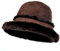 Harssidanzar Winter Fischerhüte für Männer und Frauen Lammfell Shearling Leder Warme Hüte Mützen Caps CU608EU, Braun, Größe L